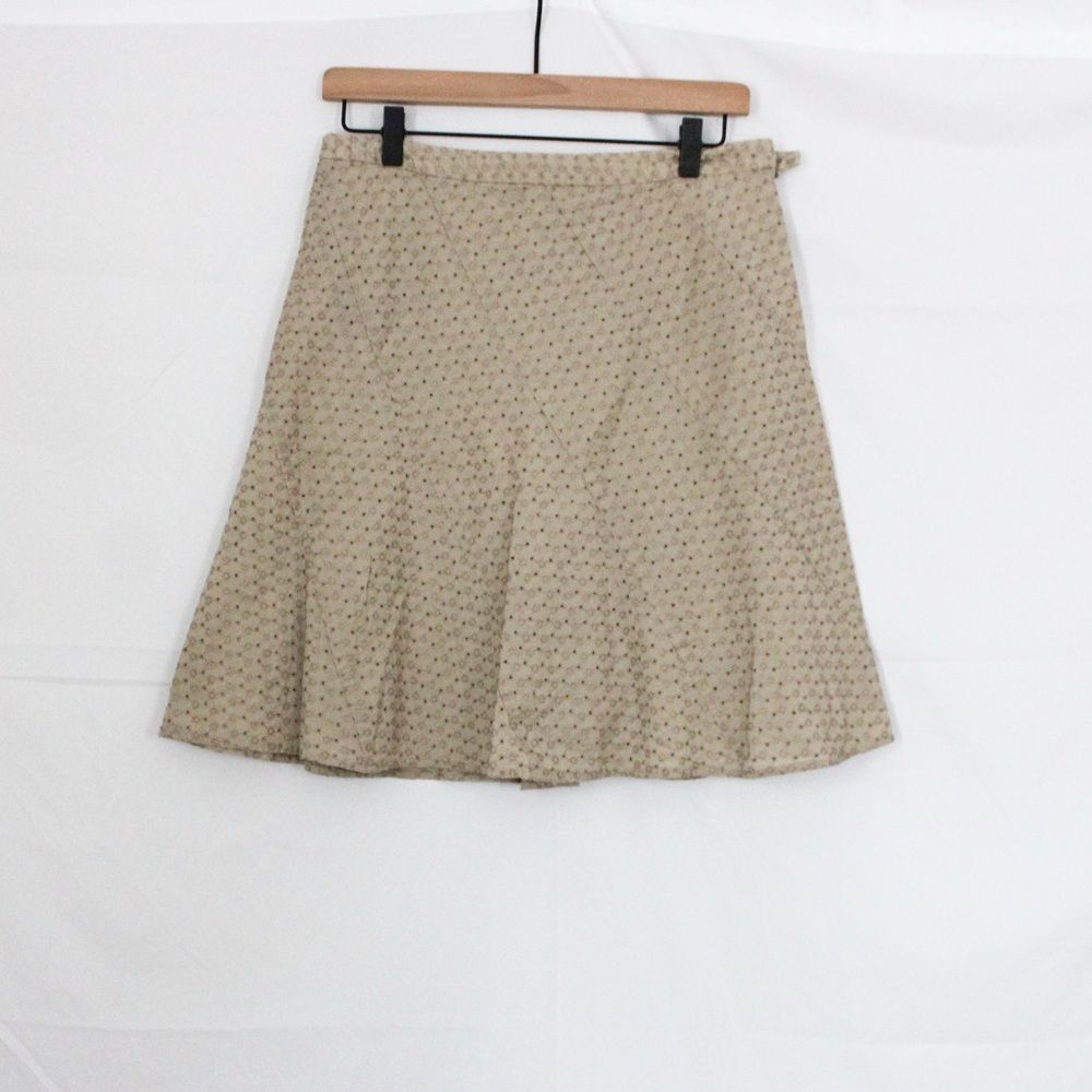 90s Y2K Mossimo Eyelet Lace Mini Skirt - 6, Tan